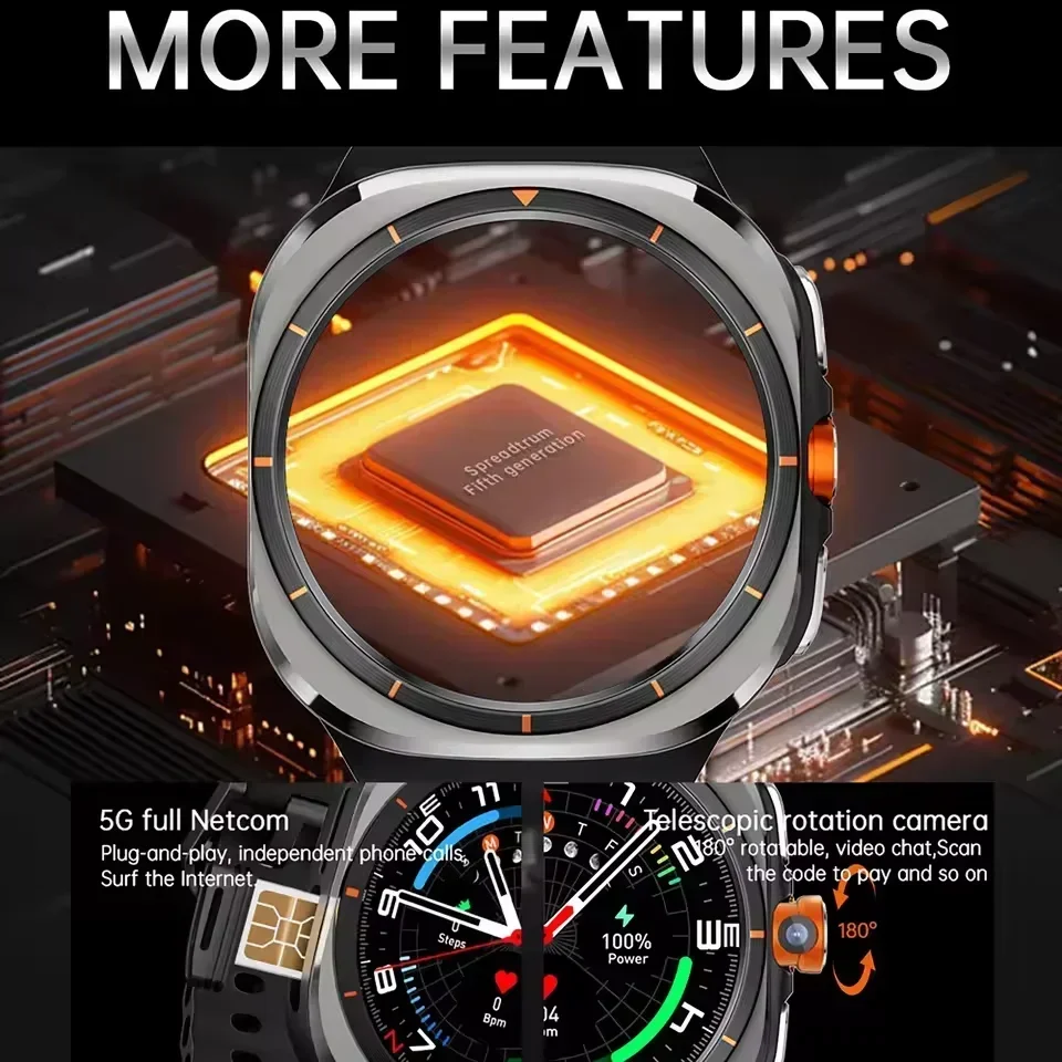 Montre connectée U8 4G 5G, cam - Smartwatch Watches For Women With Gps avis et prix