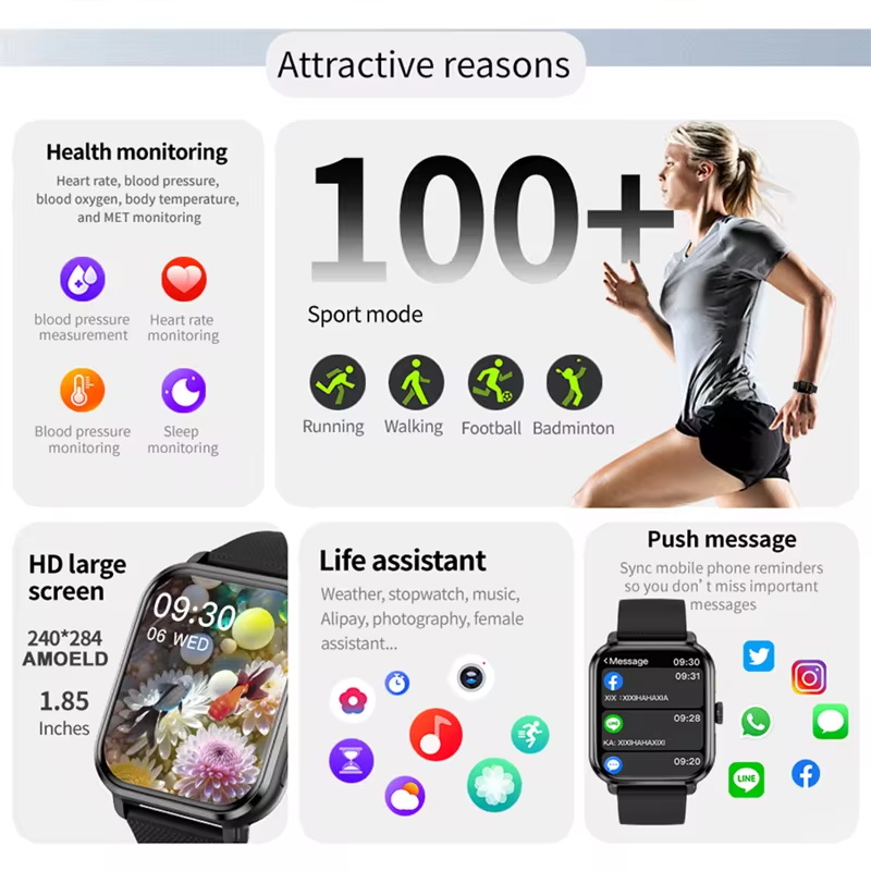 Nouvelle Montre Connectée Spor - Smartwatch Watches For Women With Gps avis et prix